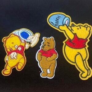 3 Winnie The Pooh Iron on Patches
